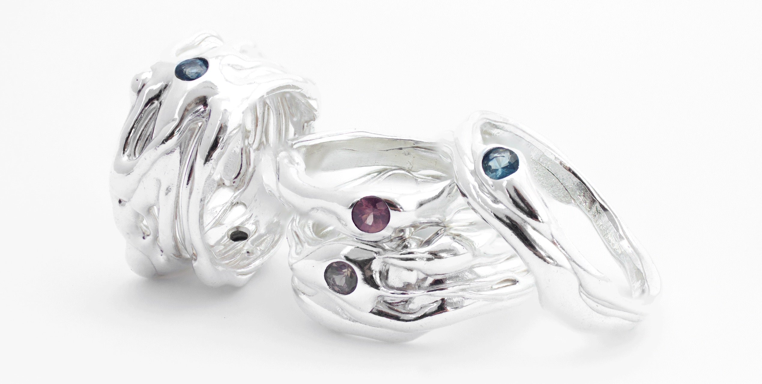 Organic Chaos Ring Collection – Maggi Blue Jewelry