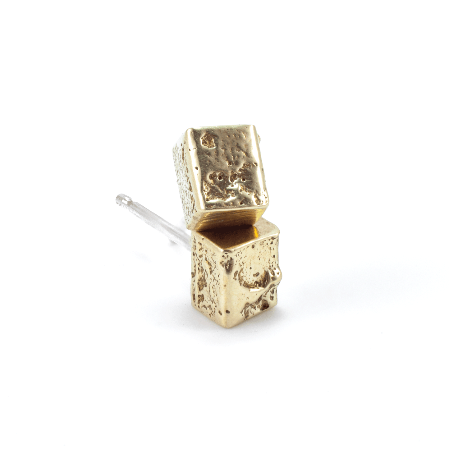 Cube Stud Post Earrings