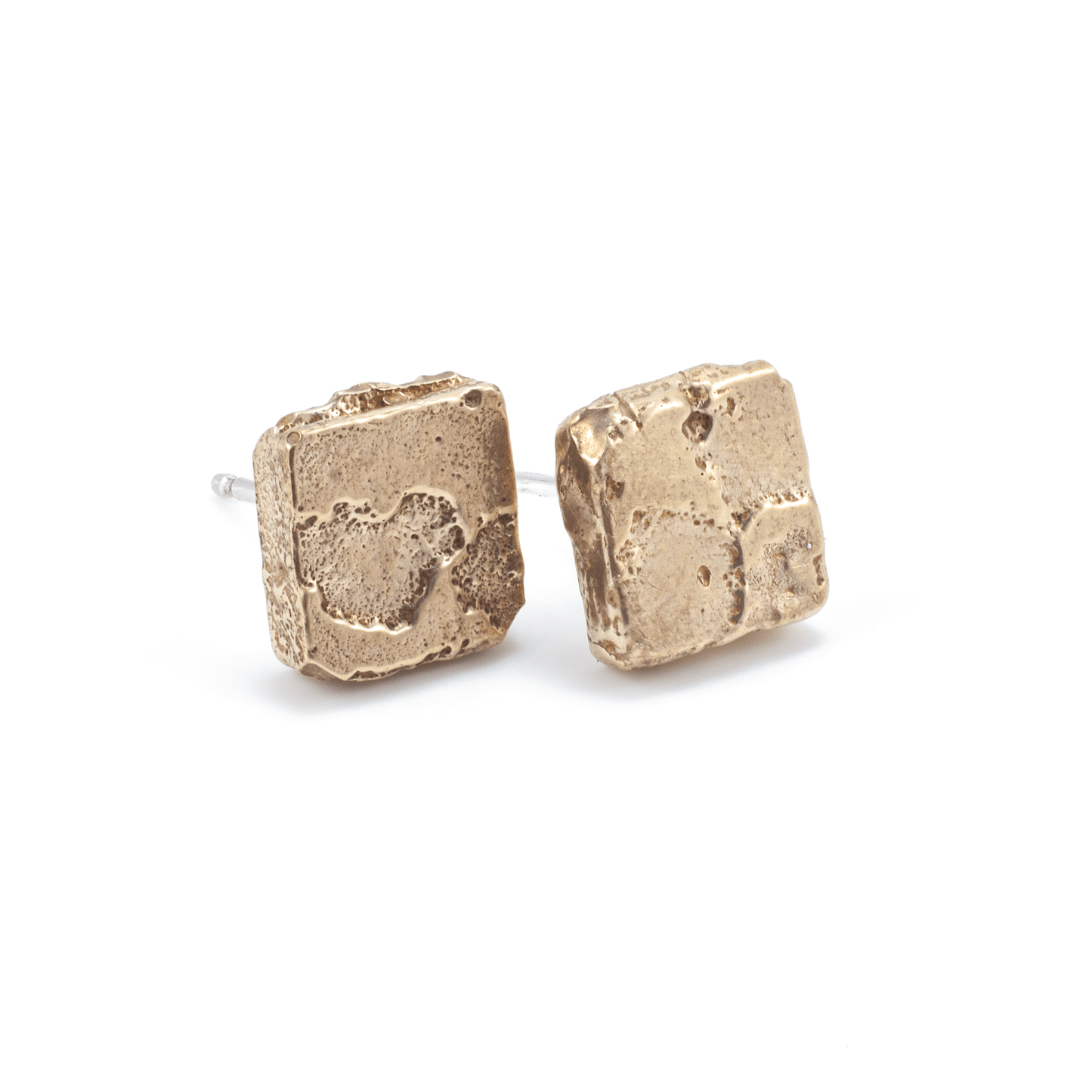 Square Textured Post Earrings