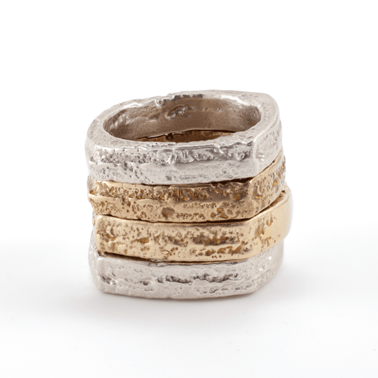 Square Sandcast Stacking Ring