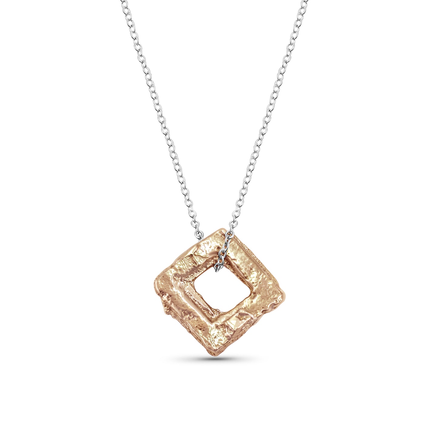 Sandcast Square Pendant