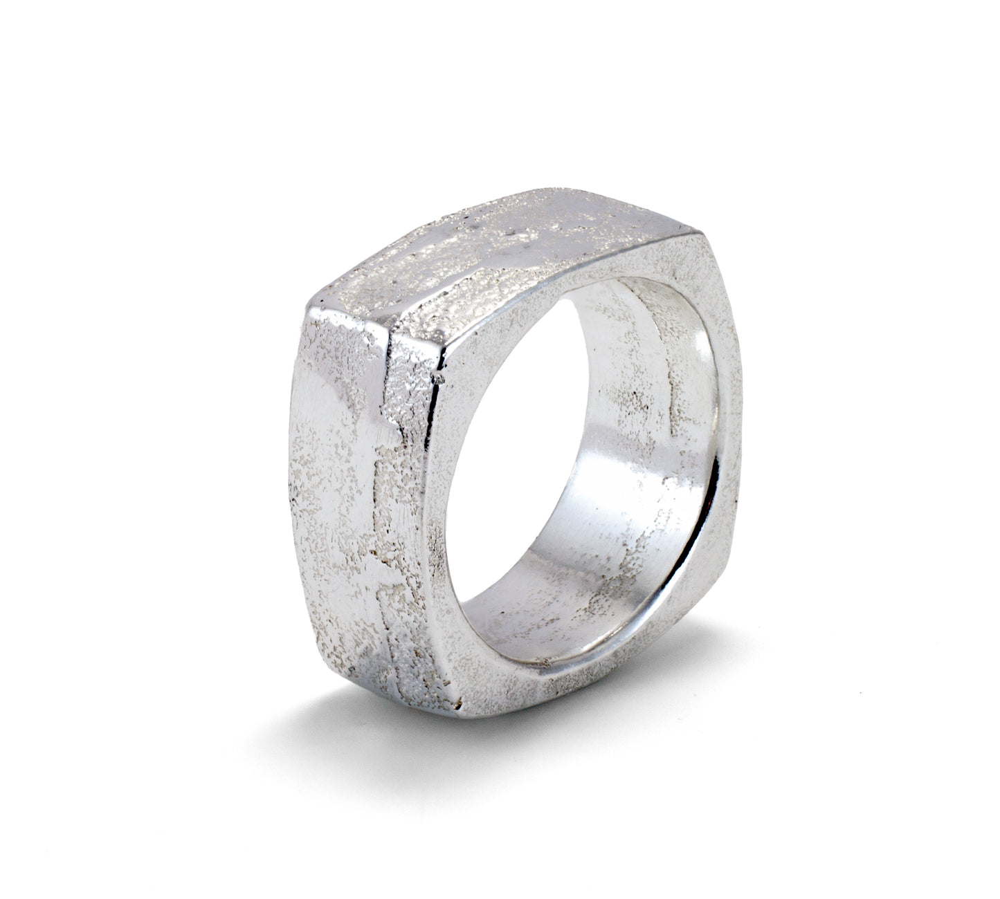 Large Square Sandcast Stacking Ring